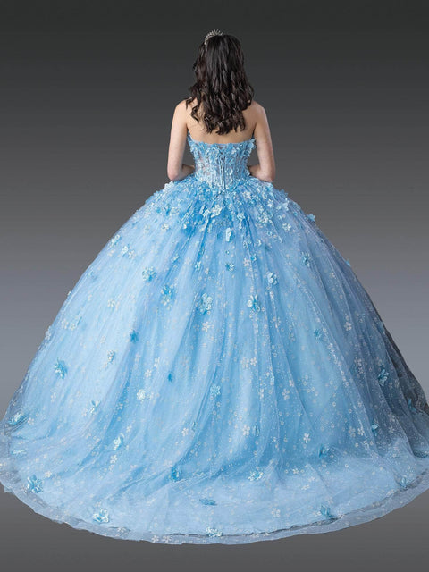 Dancing Queen 1972 - Sheer Bodice Sweetheart Neckline Ballgown