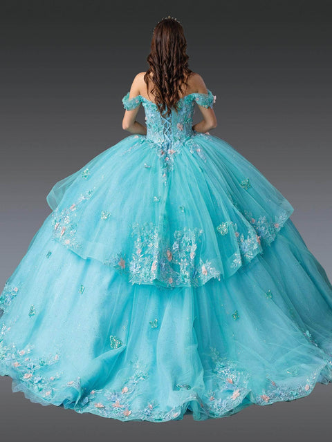 Dancing Queen 1974 - Applique Embellished Sweetheart Ballgown