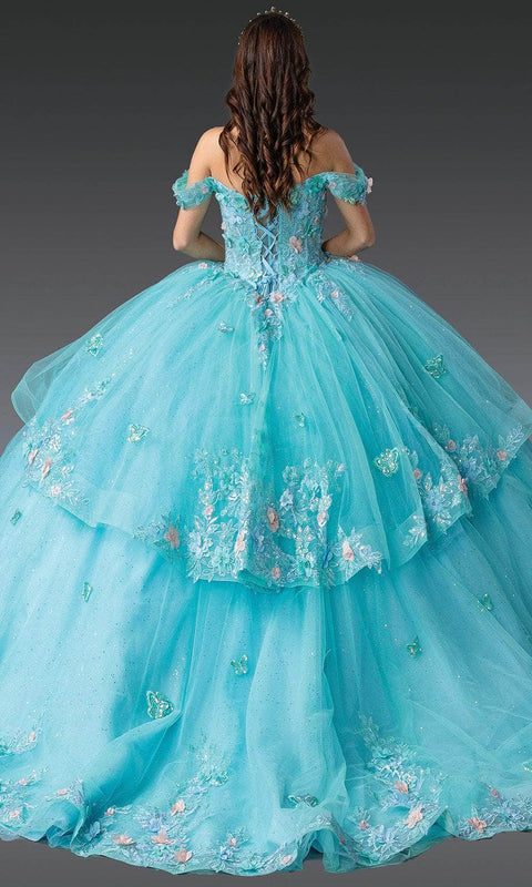 Dancing Queen 1974 - Applique Embellished Sweetheart Ballgown