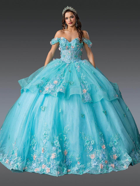Dancing Queen 1974 - Applique Embellished Sweetheart Ballgown