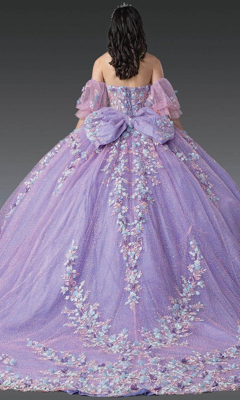 Dancing Queen 1979 - Embroidered Strapless Quinceanera Gown