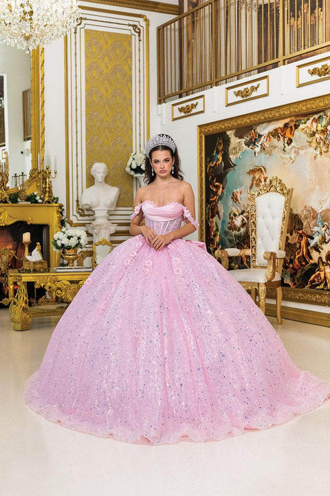 Dancing Queen 1984 - Illusion Corset Off Shoulder Ballgown