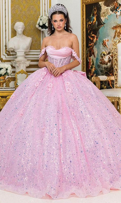Dancing Queen 1984 - Illusion Corset Off Shoulder Ballgown