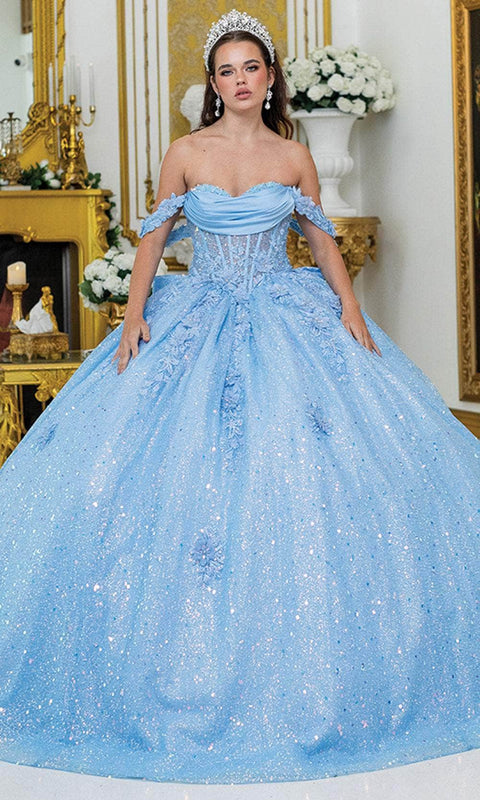 Dancing Queen 1984 - Illusion Corset Off Shoulder Ballgown