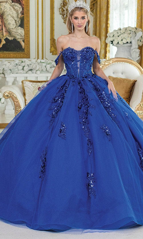 Dancing Queen 1986 - Off-Shoulder Glitter Sequin Ballgown