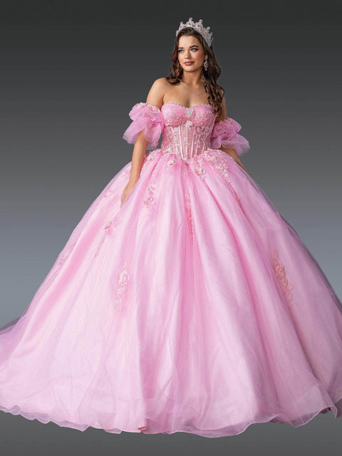 Dancing Queen 1988 - Sweetheart Neck Embroidered Quince Dress