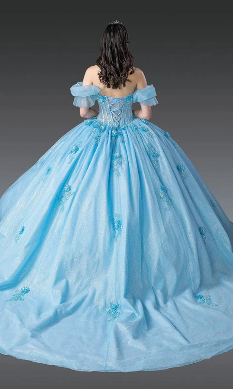 Dancing Queen 1990 - Beaded Sheer Corset Sweetheart Ballgown