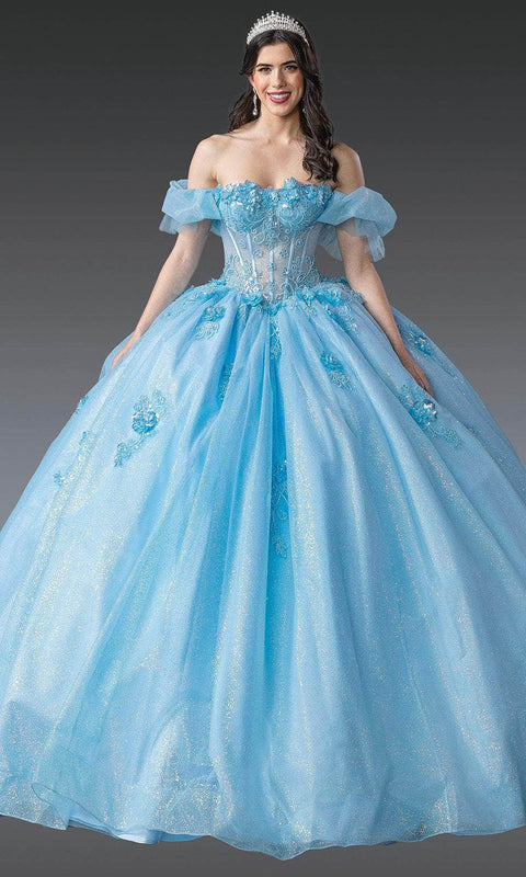 Dancing Queen 1990 - Beaded Sheer Corset Sweetheart Ballgown