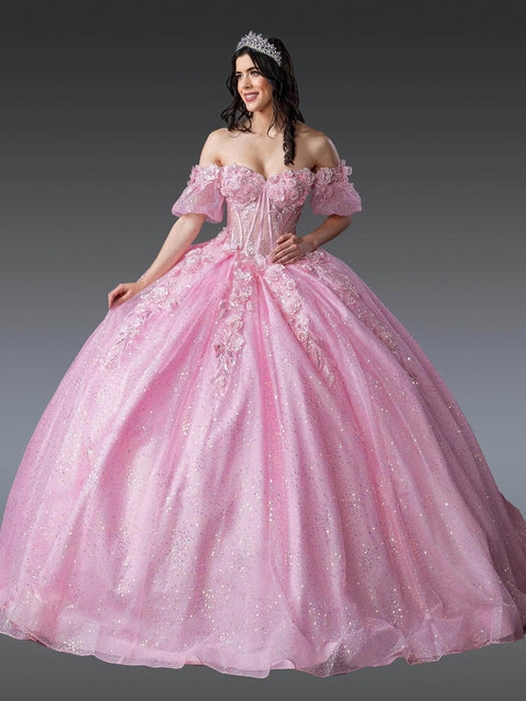 Dancing Queen 1991 - Sweetheart Glitter Embellished Quince Gown