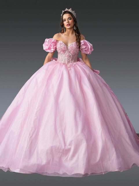 Dancing Queen 1994 - Floral Embroidered Sweetheart Quince Dress