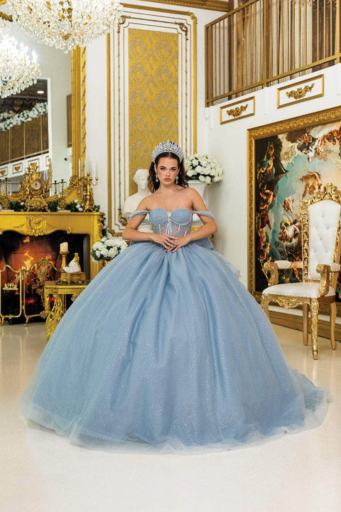 Dancing Queen 1996 - Sweetheart Sheer Corset Glitter Ballgown