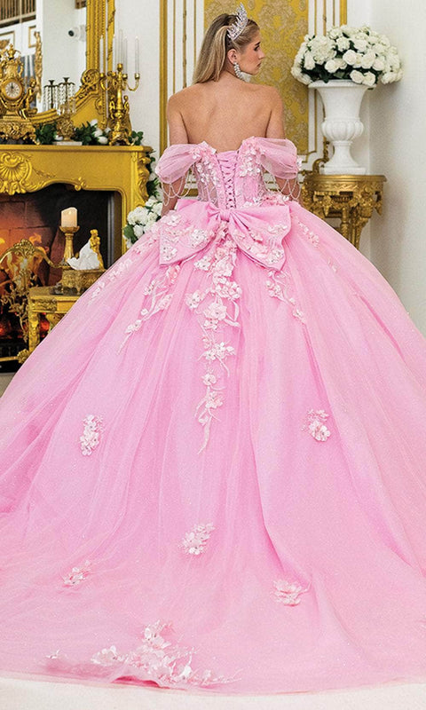 Dancing Queen 1998 - Floral Bodice Off-Shoulder Gown