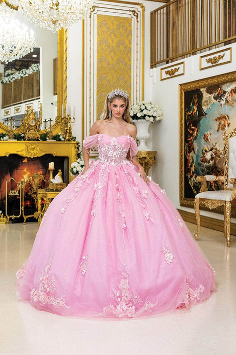 Dancing Queen 1998 - Floral Bodice Off-Shoulder Gown