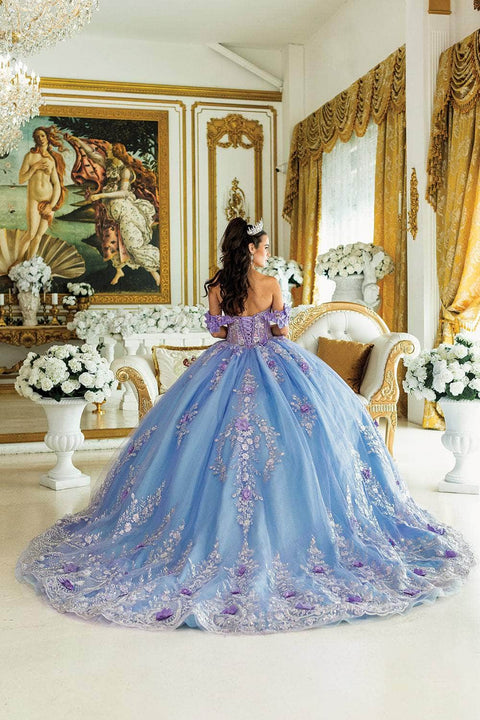 Dancing Queen 1999 - Sweetheart Floral Ballgown with Lace-Up Back