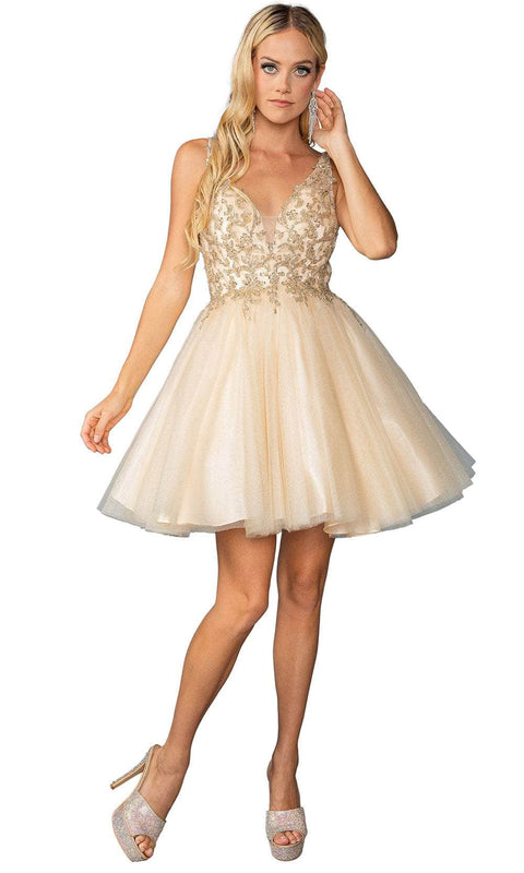 Dancing Queen 3398 - Sleeveless Short A-line Dress