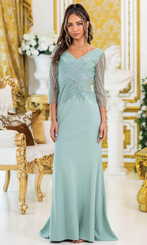 Dancing Queen 4475 - Three-Quarter Beaded Dress