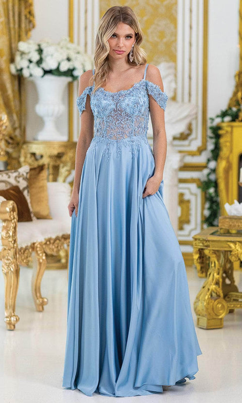 Dancing Queen 4482 - Lace Embellished A-Line Gown