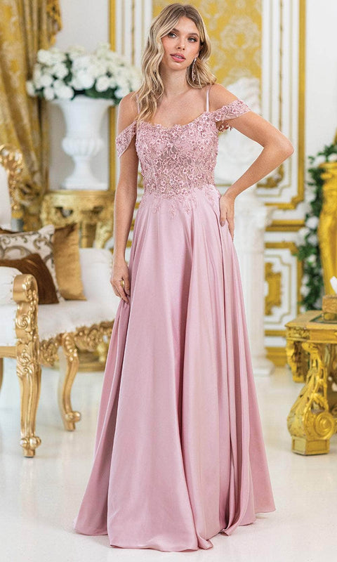Dancing Queen 4482 - Lace Embellished A-Line Gown