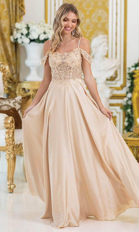 Dancing Queen 4482 - Lace Embellished A-Line Gown