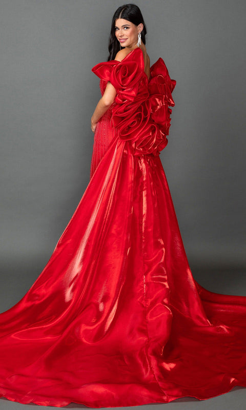 Dancing Queen 4597 Fully Beaded Strapless Prom & Evening Gown