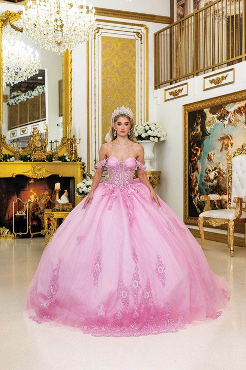 Dancing Queen 5000 - Embroidered Gown with Oversized Back Bow