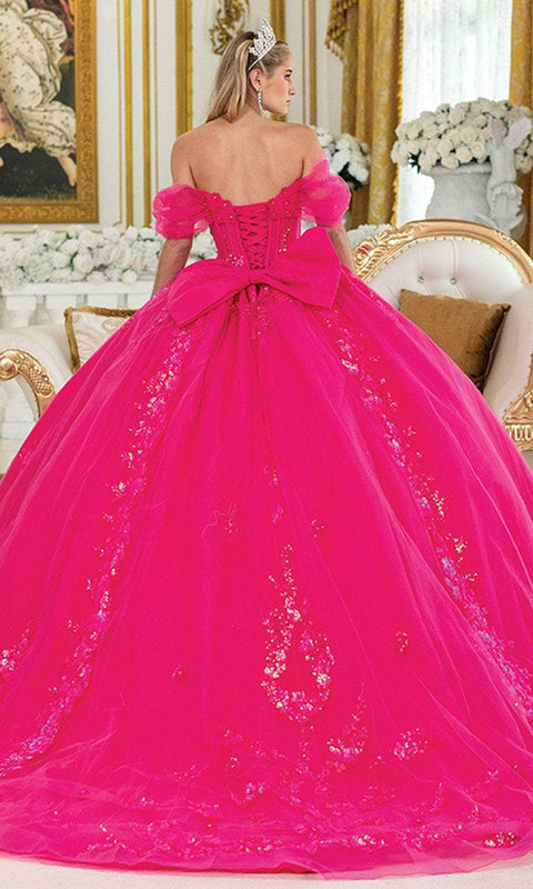 Dancing Queen 5006 - Glitter Lace-Up Back Ballgown