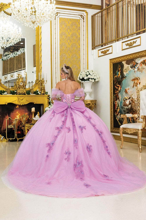 Dancing Queen 5007 - Floral Applique Sweetheart Ballgown