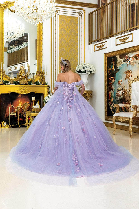 Dancing Queen 5012 - Floral Illusion Sweetheart Neckline Gown