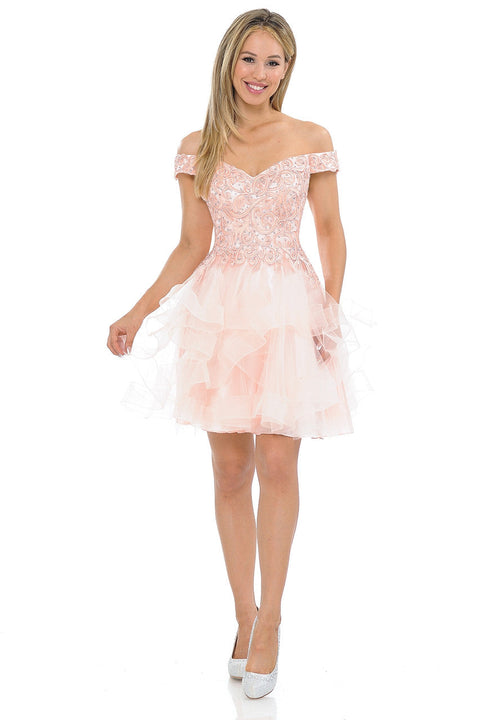 Mini Homecoming Short Beaded Cocktail Dress Lenovia 8130