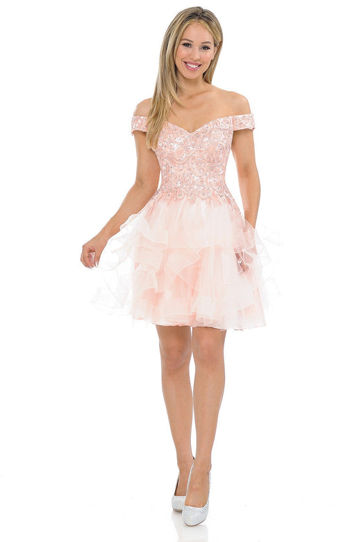 Mini Homecoming Short Beaded Cocktail Dress Lenovia 8130