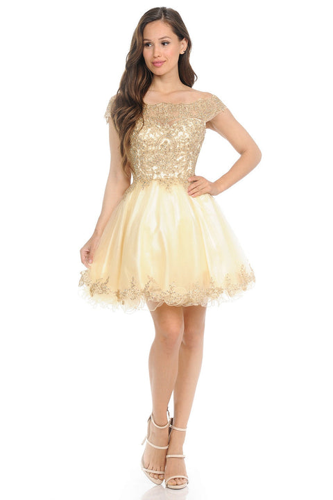 Short Homecoming Cocktail Dress Lenovia 8124