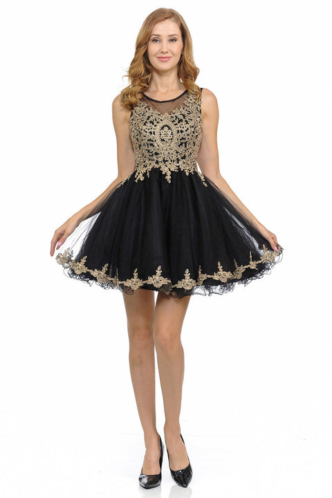 A Line Short Homecoming Cocktail Dress Lenovia 8101