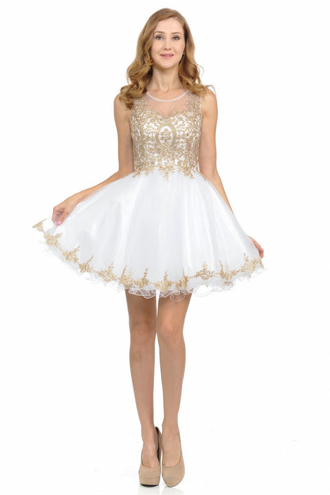 A Line Short Homecoming Cocktail Dress Lenovia 8101
