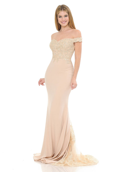 Long Formal Beaded Mermaid Prom Dress Lenovia 8134