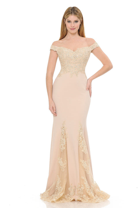 Long Formal Beaded Prom Dress Lenovia 8137