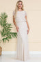 Amelia Couture IN004 Short Sleeve Gown with Embellishment