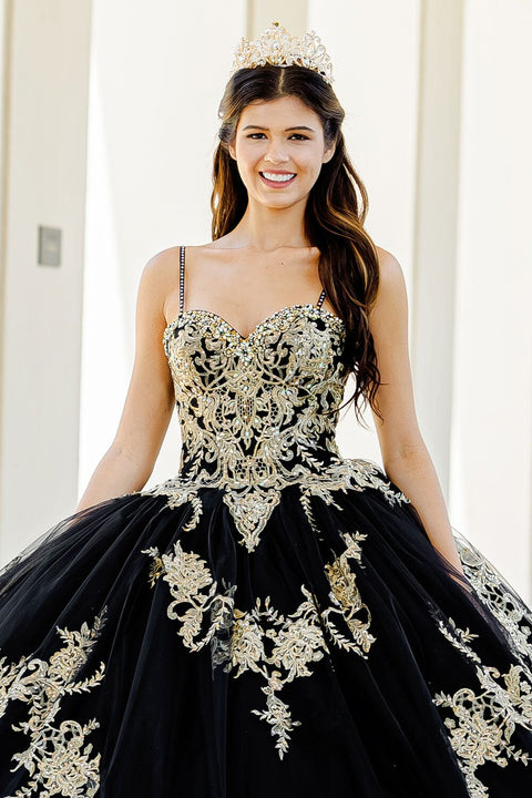 Bella Princess PQ1016 embroidered applique cape ball gown by petite adele pq1016 — image 3.0