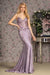 GLS Gloria GL3399 Glitter Corset Mermaid Dress with Embroidery