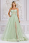 Amelia Couture 7042 Strapless Embroidered Corset Gown