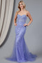 Amelia Couture 7024 Strapless Embroidered Mermaid Dress