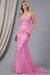 Amelia Couture 7024 Strapless Embroidered Mermaid Dress