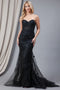 Amelia Couture 7024 Strapless Embroidered Mermaid Dress