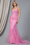 Amelia Couture 7024 Strapless Embroidered Mermaid Dress