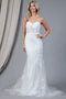 Amelia Couture 7024 Strapless Embroidered Mermaid Dress