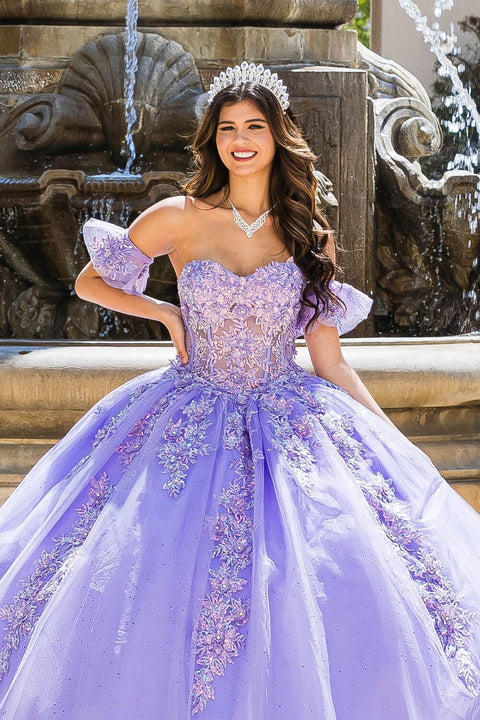 Bella Princess PQ1026 embroidered sweetheart ball gown by petite adele pq1026 — image 3.0