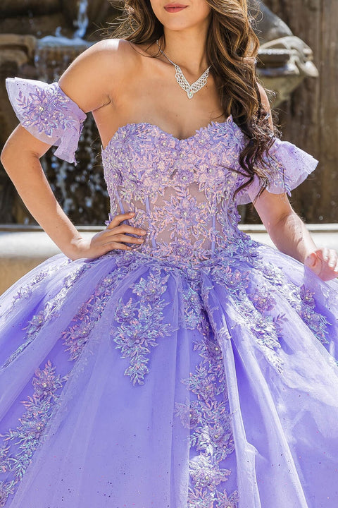 Bella Princess PQ1026 embroidered sweetheart ball gown by petite adele pq1026 — image 5.0