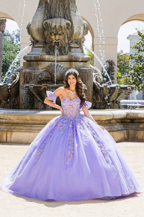 Bella Princess PQ1026 embroidered sweetheart ball gown by petite adele pq1026 — image 1.0