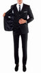 Ferrecci Mens Savannah Black Slim Fit 3 Piece Suit