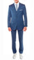 Mens Savannah Indigo Slim Fit 3 Piece Suit