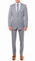 Mens Savannah Light Grey Slim Fit 3 Piece Suit